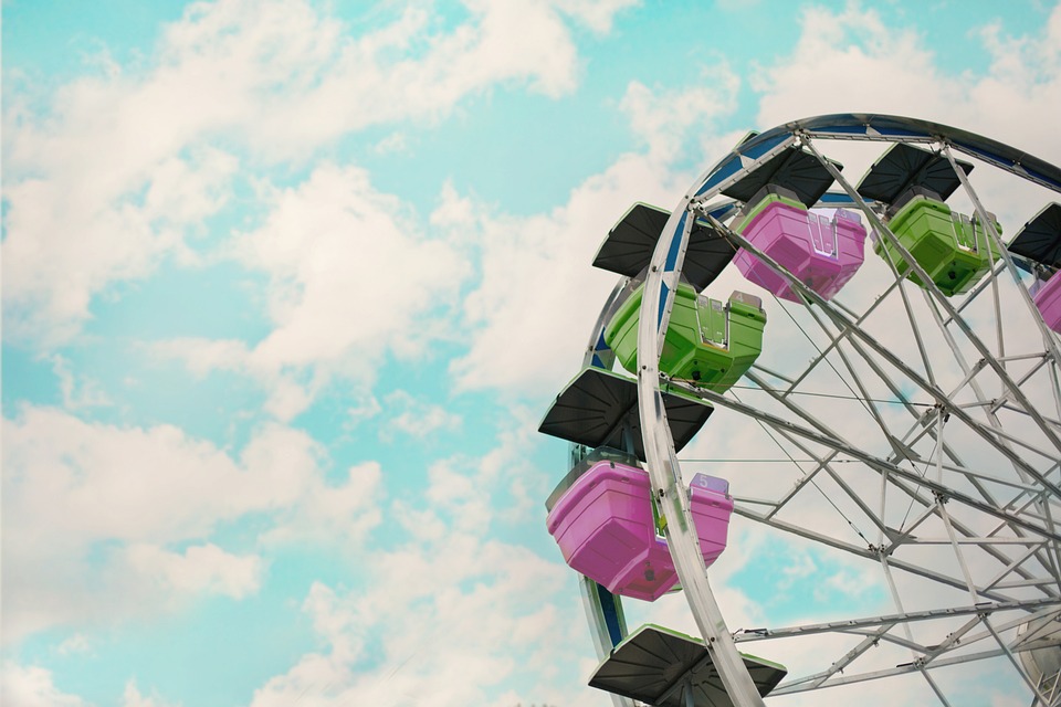 Check out rides, games and more at festivals and fairs.