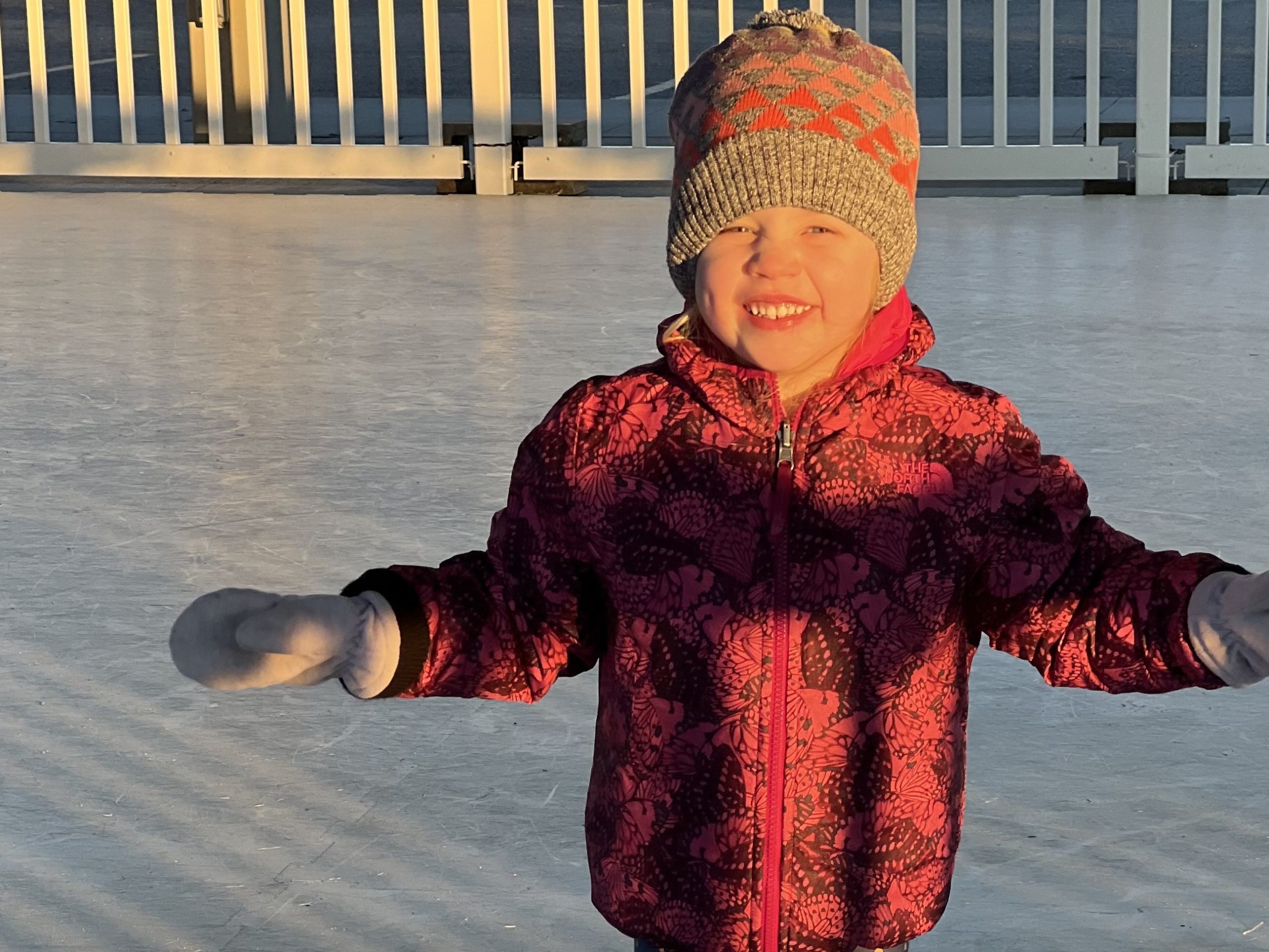 getting outside to ice skate
